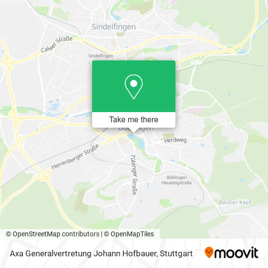 Карта Axa Generalvertretung Johann Hofbauer