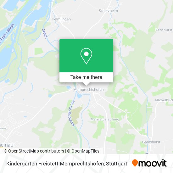 Карта Kindergarten Freistett Memprechtshofen