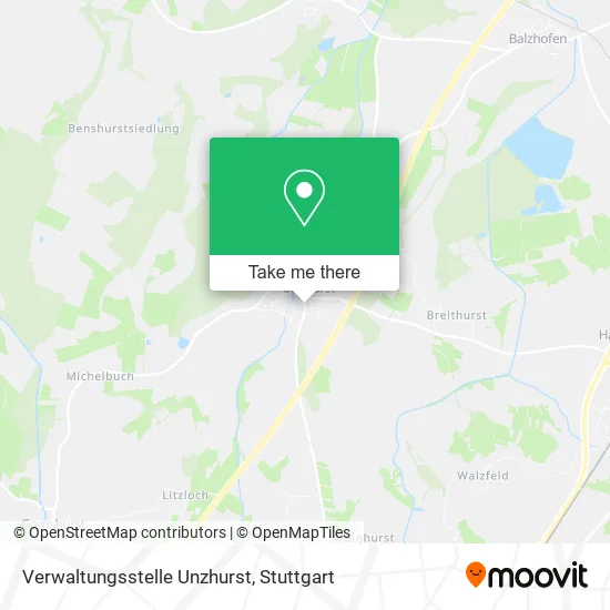 Карта Verwaltungsstelle Unzhurst