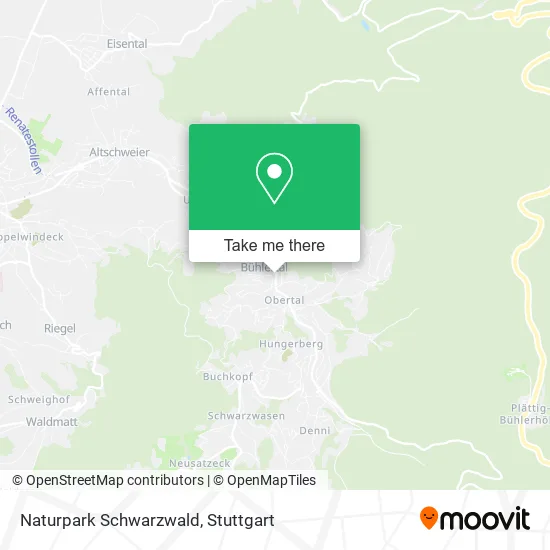 Карта Naturpark Schwarzwald