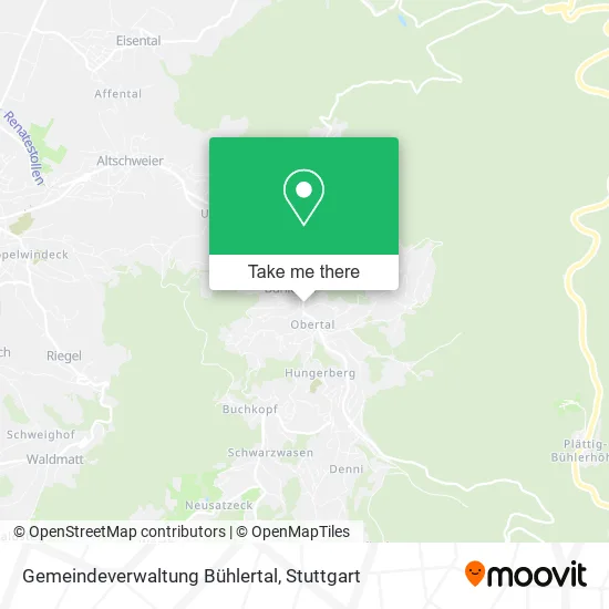 Карта Gemeindeverwaltung Bühlertal
