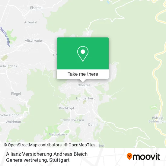Карта Allianz Versicherung Andreas Bleich Generalvertretung