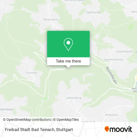 Карта Freibad Stadt Bad Teinach
