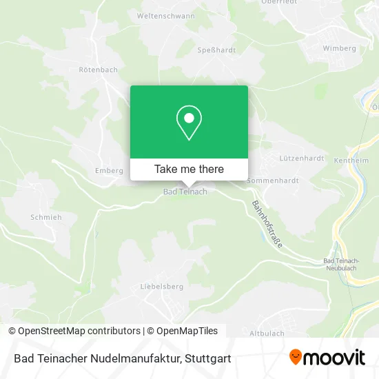 Карта Bad Teinacher Nudelmanufaktur