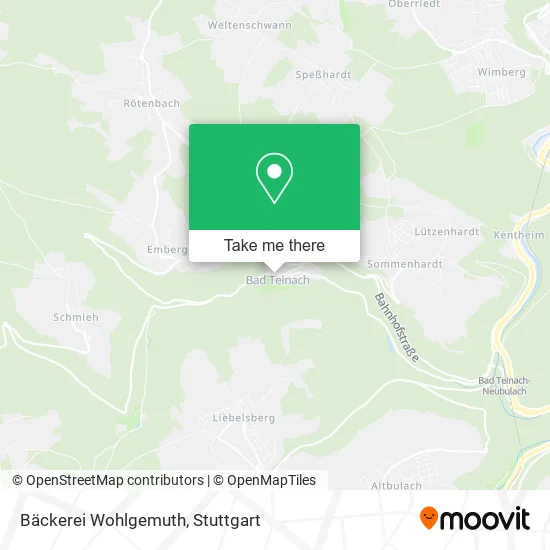 Карта Bäckerei Wohlgemuth