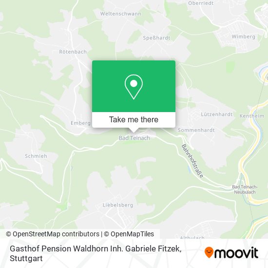 Gasthof Pension Waldhorn Inh. Gabriele Fitzek map