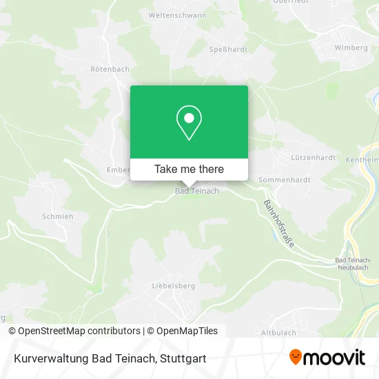 Карта Kurverwaltung Bad Teinach