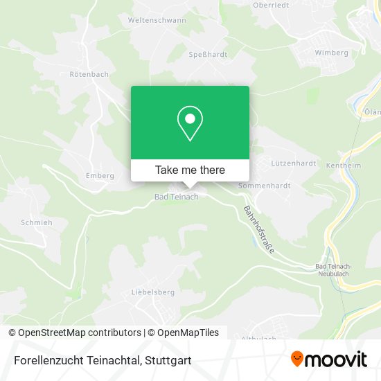 Forellenzucht Teinachtal map