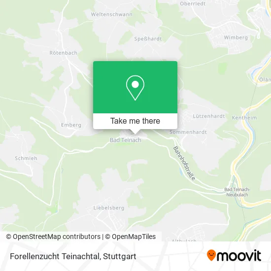 Карта Forellenzucht Teinachtal