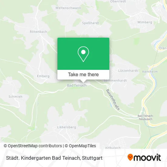 Карта Städt. Kindergarten Bad Teinach