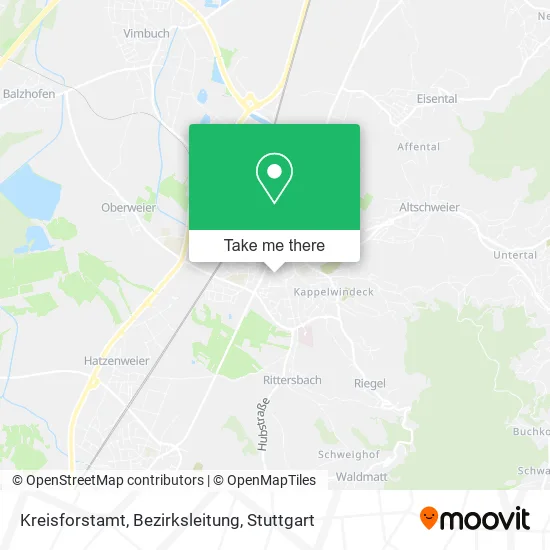 Карта Kreisforstamt, Bezirksleitung