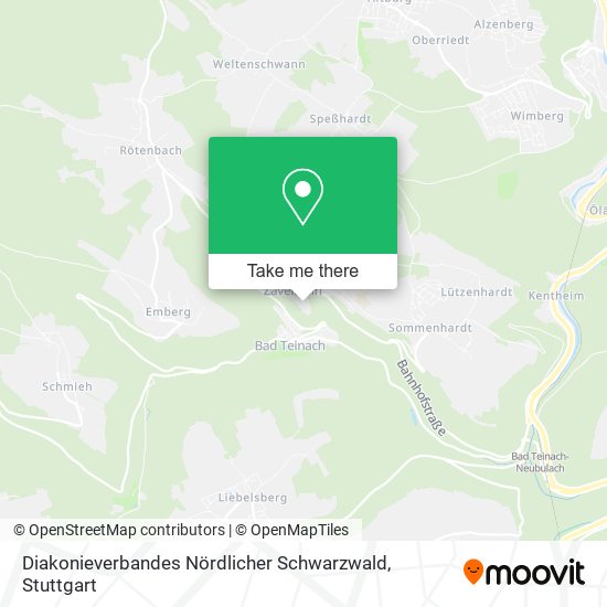 Карта Diakonieverbandes Nördlicher Schwarzwald