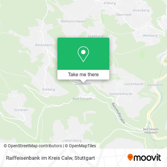 Raiffeisenbank im Kreis Calw map