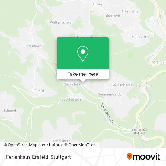 Карта Ferienhaus Ersfeld