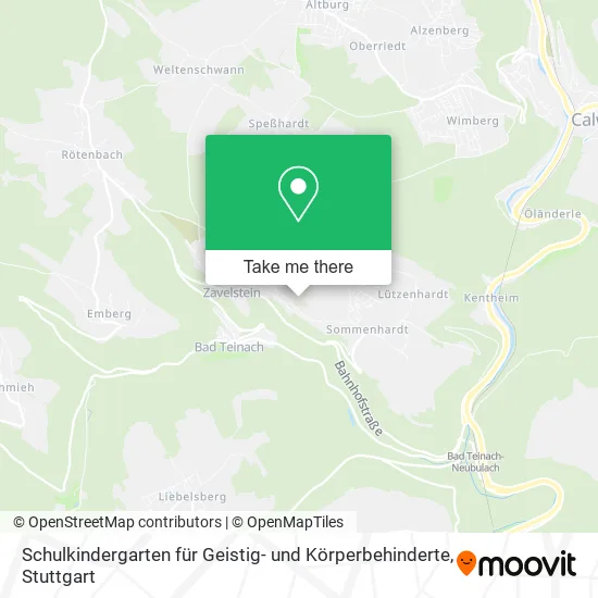 Карта Schulkindergarten für Geistig- und Körperbehinderte