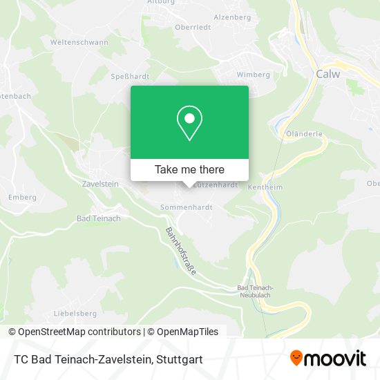 TC Bad Teinach-Zavelstein map