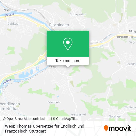 Wesp Thomas Übersetzer für Englisch und Französisch map