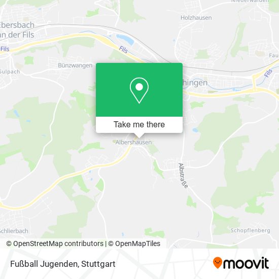 Fußball Jugenden map