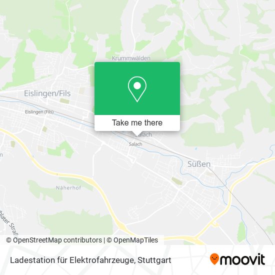 Карта Ladestation für Elektrofahrzeuge