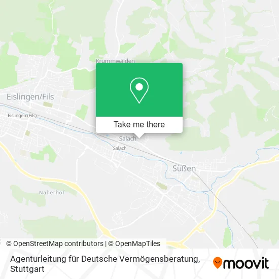 Карта Agenturleitung für Deutsche Vermögensberatung