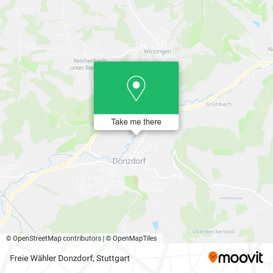Карта Freie Wähler Donzdorf
