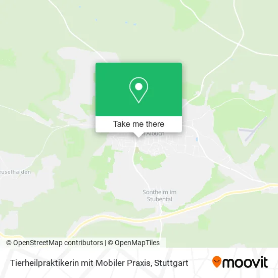 Карта Tierheilpraktikerin mit Mobiler Praxis