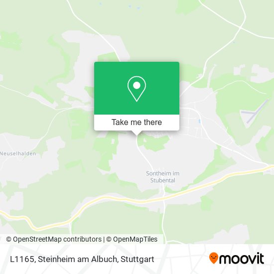 L1165, Steinheim am Albuch map