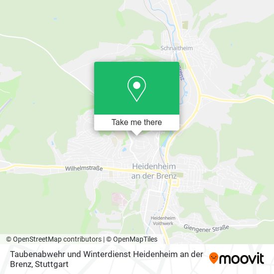 Карта Taubenabwehr und Winterdienst Heidenheim an der Brenz