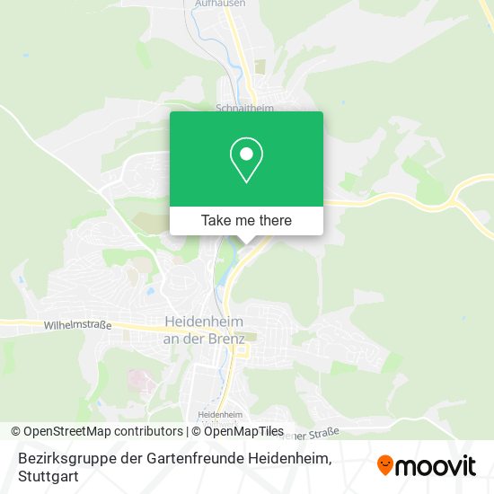 Карта Bezirksgruppe der Gartenfreunde Heidenheim