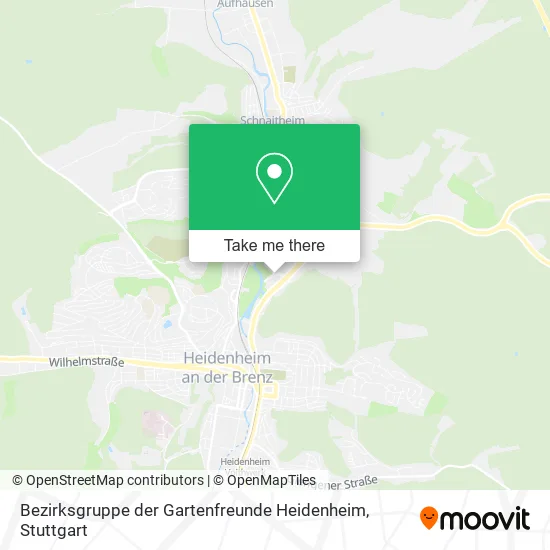 Bezirksgruppe der Gartenfreunde Heidenheim map