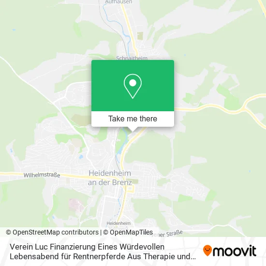 Verein Luc Finanzierung Eines Würdevollen Lebensabend für Rentnerpferde Aus Therapie und Schulbetri map