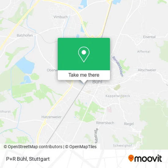 Карта P+R Bühl