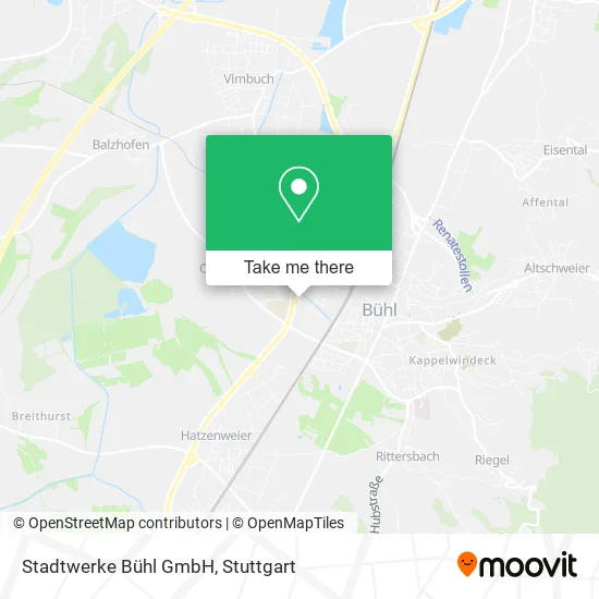 Карта Stadtwerke Bühl GmbH