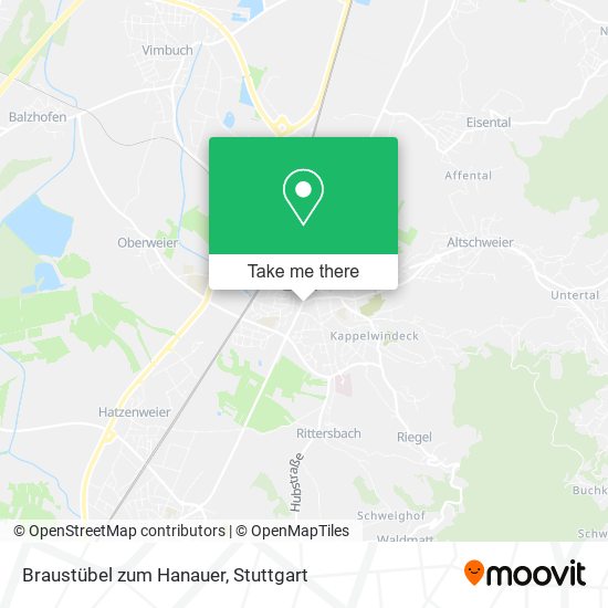 Braustübel zum Hanauer map