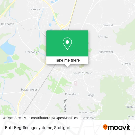 Карта Bott Begrünungssysteme