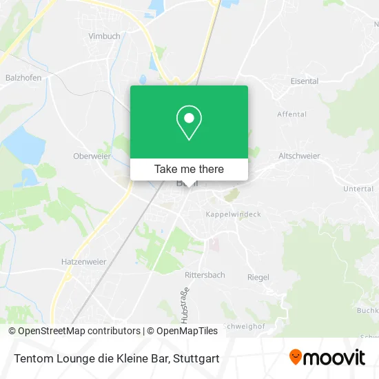 Карта Tentom Lounge die Kleine Bar