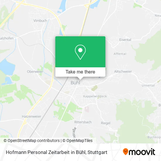 Карта Hofmann Personal Zeitarbeit in Bühl