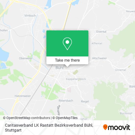Карта Caritasverband LK Rastatt Bezirksverband Bühl