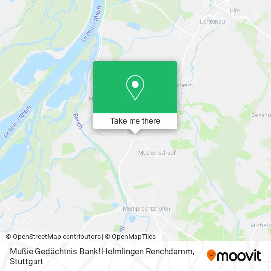 Карта Mußie Gedächtnis Bank! Helmlingen Renchdamm