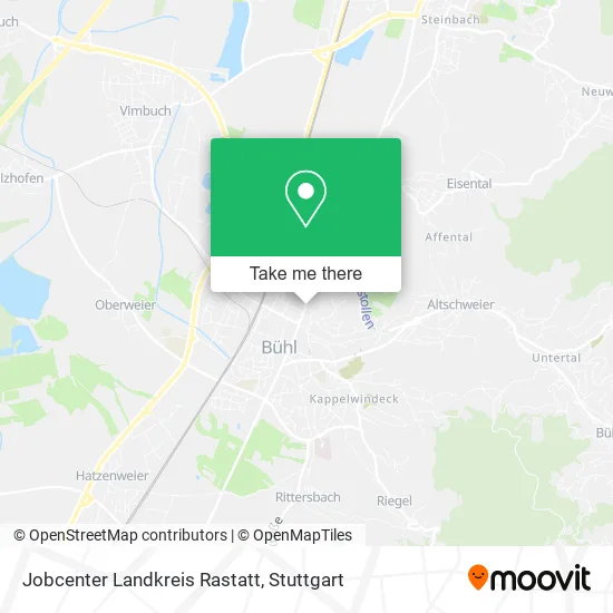 Карта Jobcenter Landkreis Rastatt