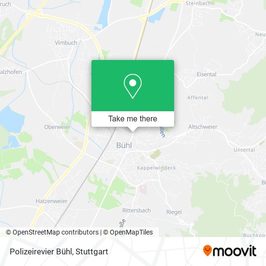 Polizeirevier Bühl map
