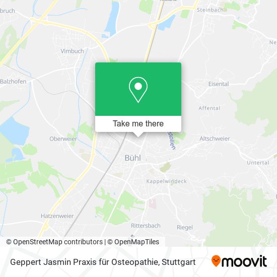 Карта Geppert Jasmin Praxis für Osteopathie