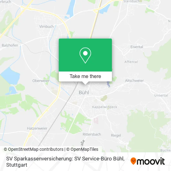 Карта SV Sparkassenversicherung: SV Service-Büro Bühl