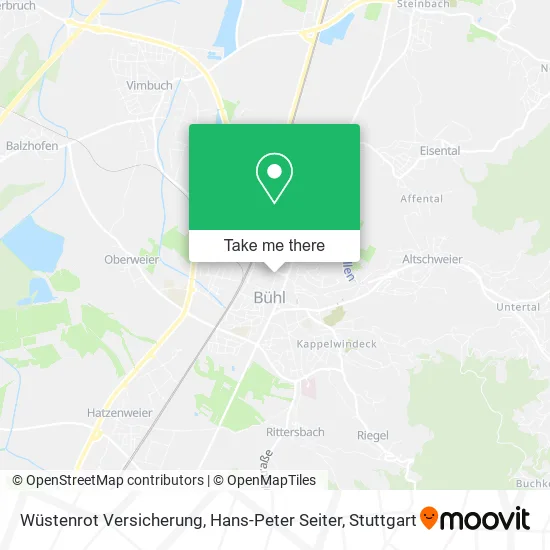 Карта Wüstenrot Versicherung, Hans-Peter Seiter
