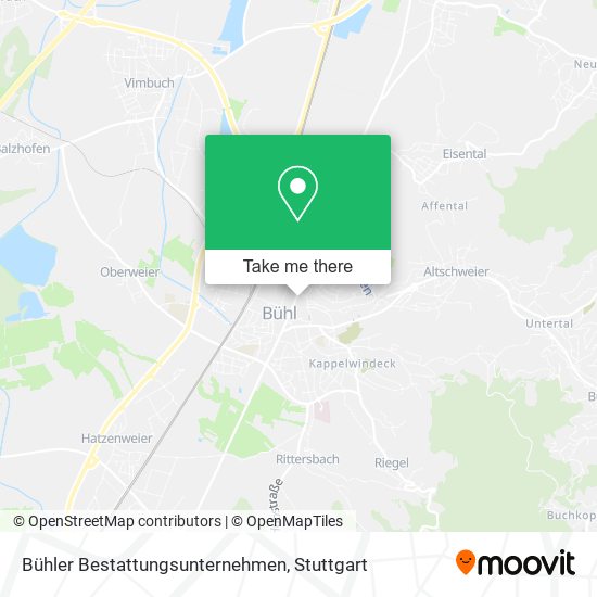 Bühler Bestattungsunternehmen map