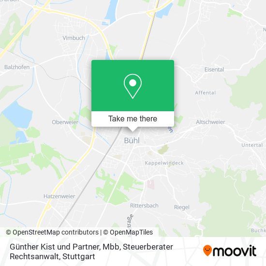 Günther Kist und Partner, Mbb, Steuerberater Rechtsanwalt map