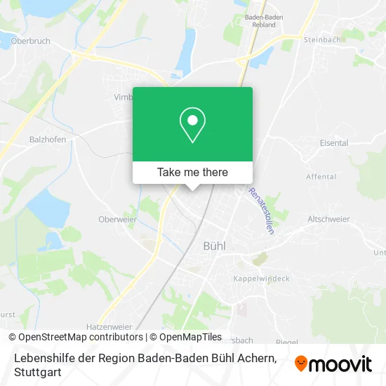 Карта Lebenshilfe der Region Baden-Baden Bühl Achern