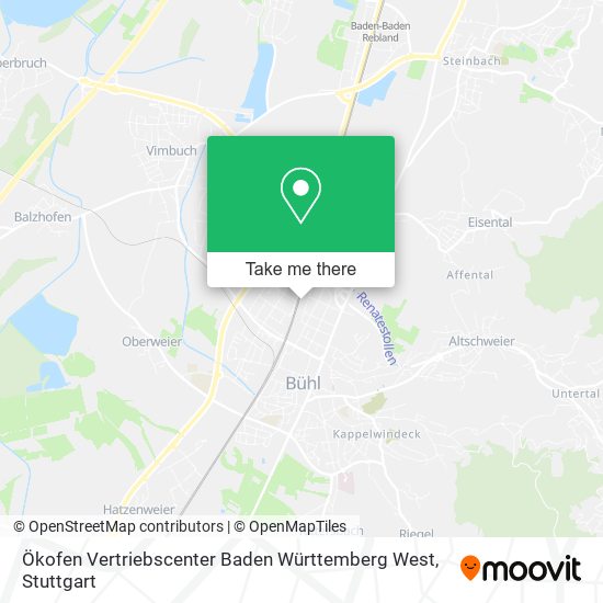 Карта Ökofen Vertriebscenter Baden Württemberg West
