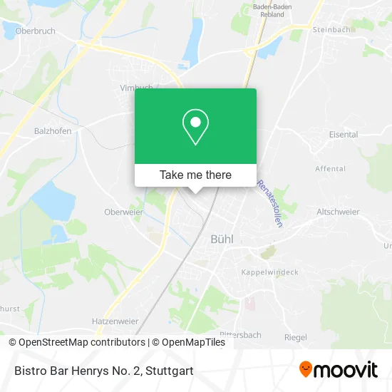 Карта Bistro Bar Henrys No. 2