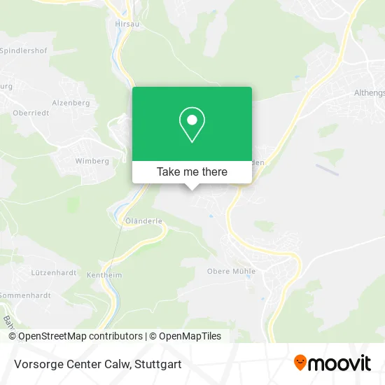 Карта Vorsorge Center Calw